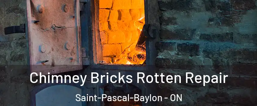  Chimney Bricks Rotten Repair Saint-Pascal-Baylon - ON