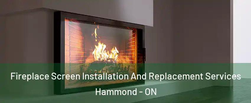 Fireplace Screen Installation And Replacement Services Hammond - ON